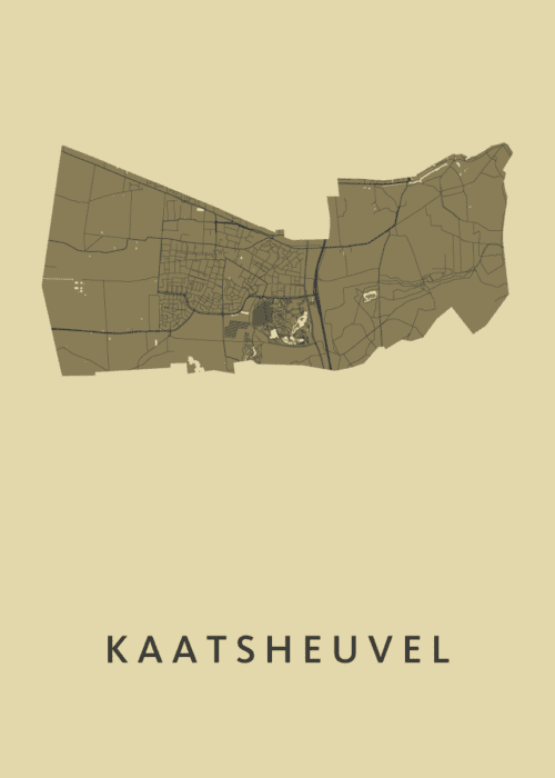 Kaatsheuvel GoldenRod Stadskaart Poster Kopen