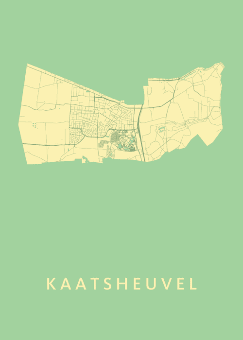 Kaatsheuvel Spring Stadskaart Poster Kopen