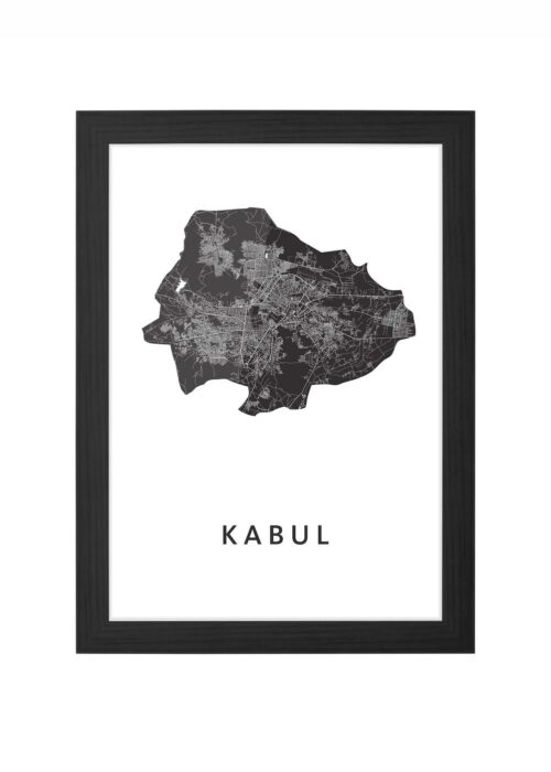 Kabul Ingelijst in Zwart lijst Kopen | Kunst in Kaart