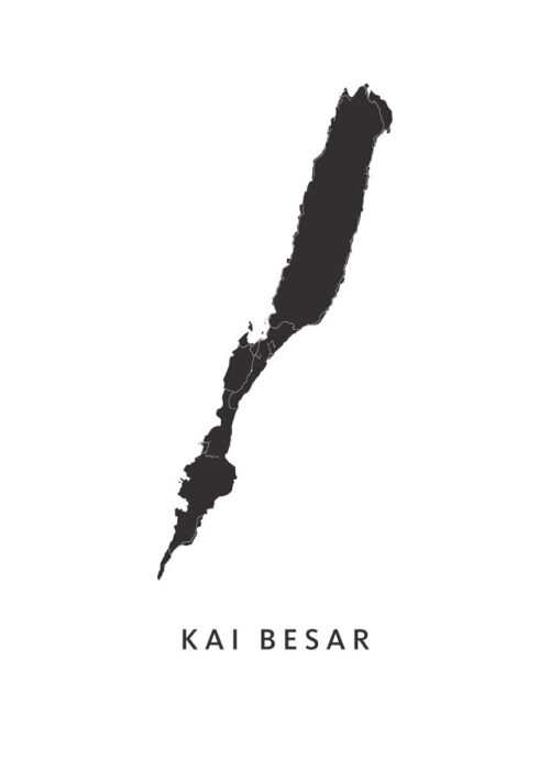 Kai Besar Eilandkaart Poster