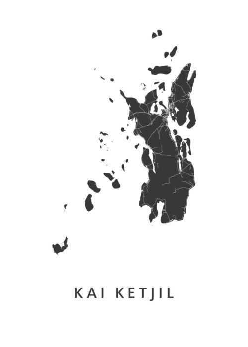 Kai Ketjil Eilandkaart Poster