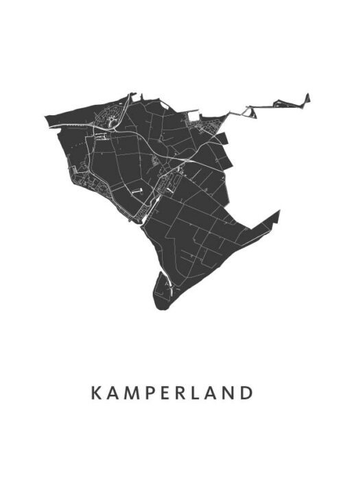 Kamperland Stadskaart Poster Kopen