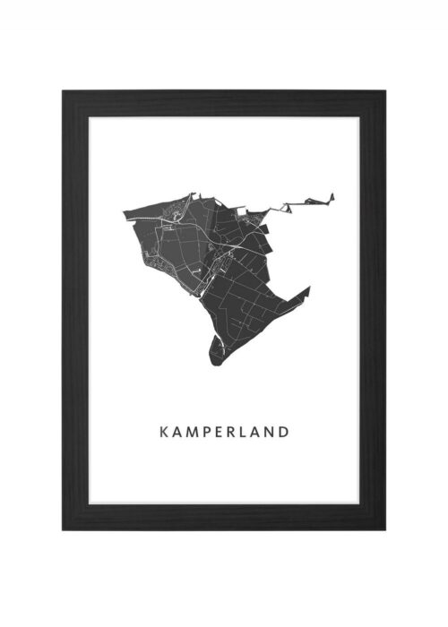 Kamperland Ingelijst in Zwart lijst Kopen | Kunst in Kaart