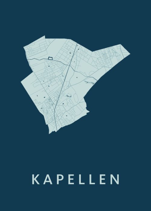 Kapellen Feldgrau Stadskaart Poster Kopen