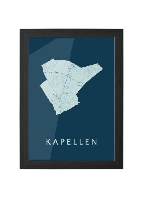 Kapellen Feldgrau Ingelijst in Zwart lijst Kopen | Kunst in Kaart