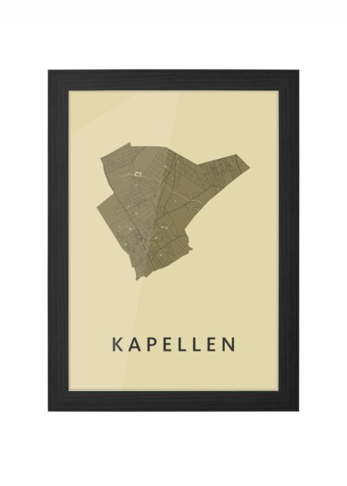 Kapellen GoldenRod Ingelijst in Zwart lijst Kopen | Kunst in Kaart