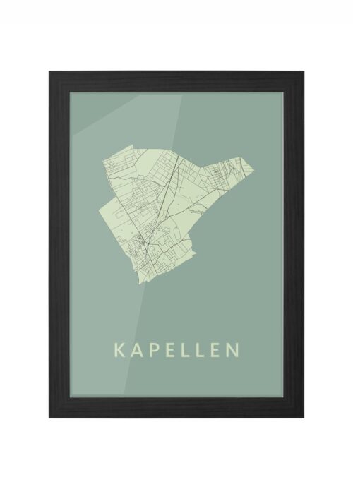 Kapellen Olive Ingelijst in Zwart lijst Kopen | Kunst in Kaart