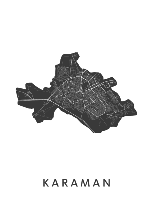 Karaman Stadskaart Poster Kopen