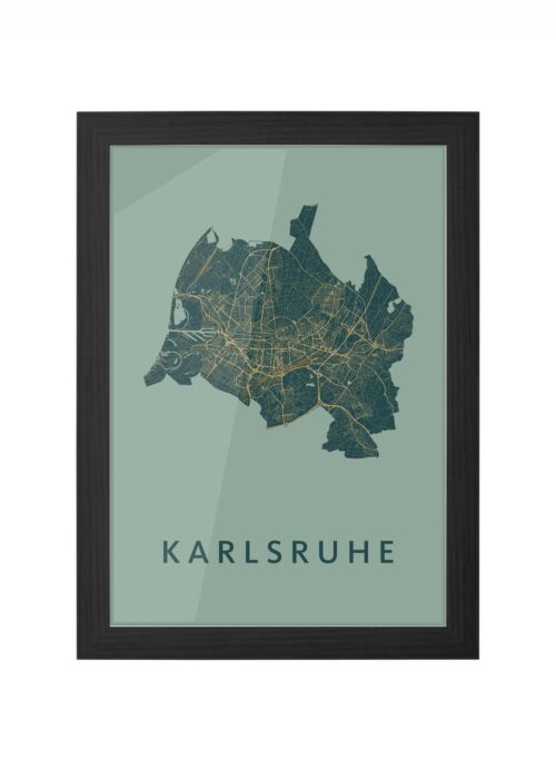 Karlsruhe Amazon Ingelijst in Zwart lijst Kopen | Kunst in Kaart