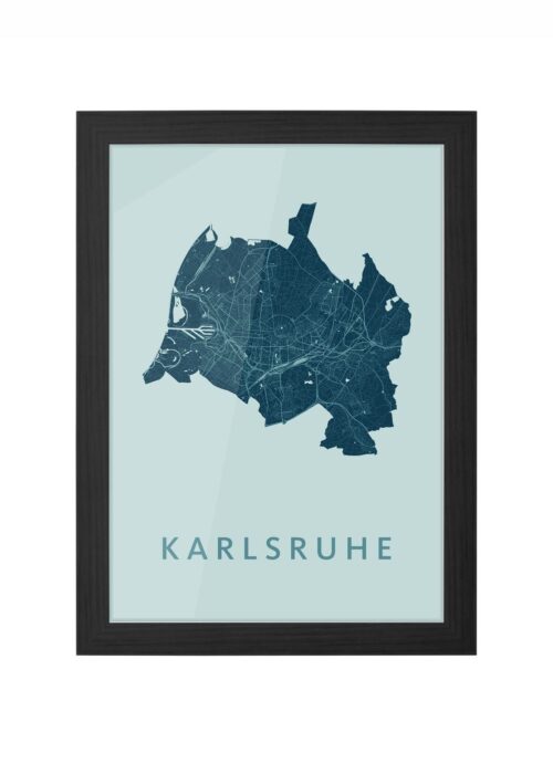 Karlsruhe Mint Ingelijst in Zwart lijst Kopen | Kunst in Kaart