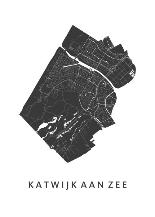 Katwijk aan Zee Stadskaart Poster Kopen