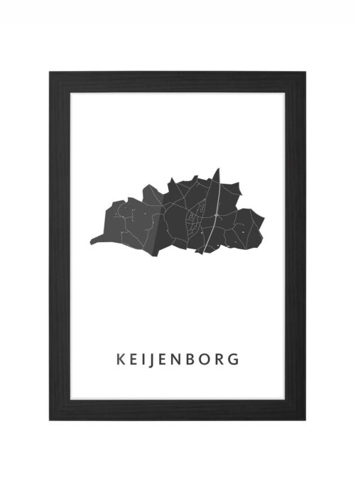 Keijenborg Ingelijst in Zwart lijst Kopen | Kunst in Kaart