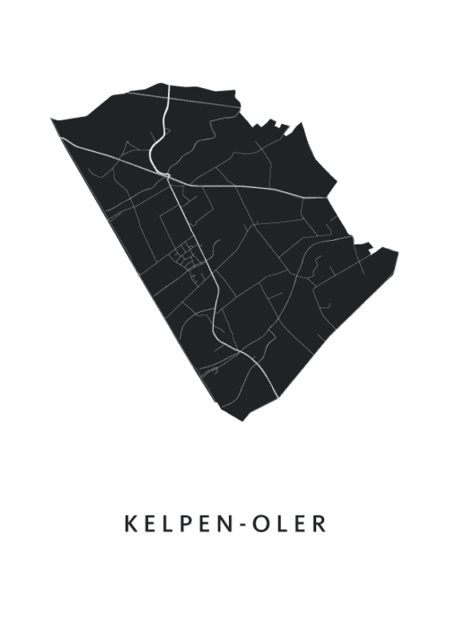Kelpen-Oler Stadskaart Poster Kopen