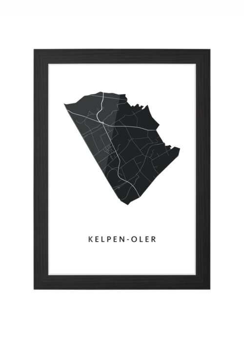 Kelpen-Oler Ingelijst in Zwart lijst Kopen | Kunst in Kaart