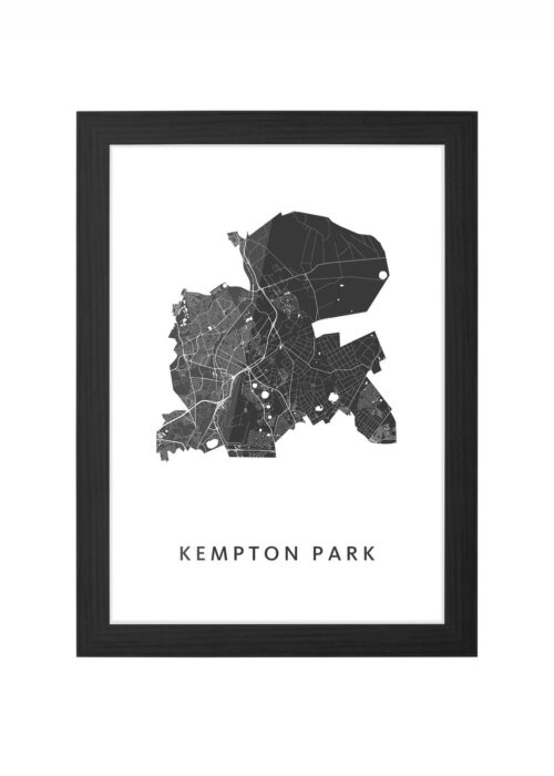 Kempton Park Ingelijst in Zwart lijst Kopen | Kunst in Kaart