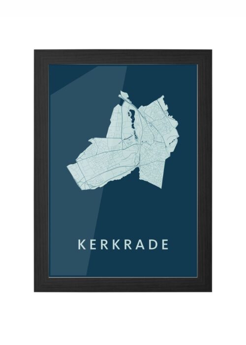 Kerkrade Feldgrau Ingelijst in Zwart lijst Kopen | Kunst in Kaart