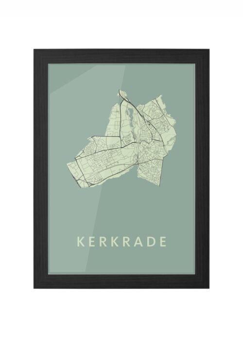 Kerkrade Olive Ingelijst in Zwart lijst Kopen | Kunst in Kaart