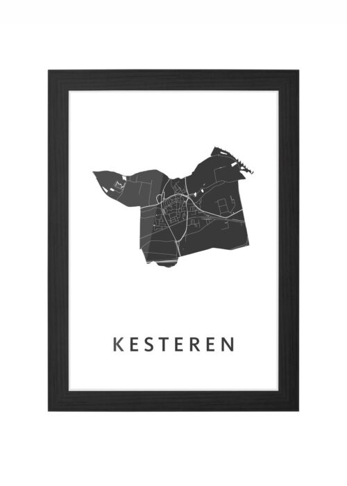 Kesteren White Ingelijst in Zwart lijst Kopen | Kunst in Kaart