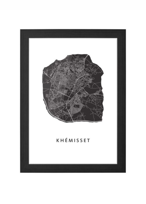 Khémisset Ingelijst in Zwart lijst Kopen | Kunst in Kaart