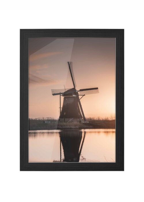 molen fotografie poster ingelijst in zwarte lijst