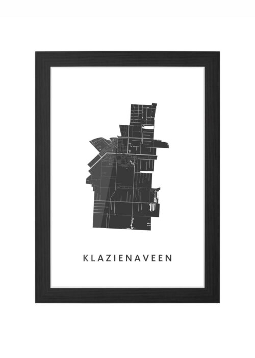 Klazienaveen Ingelijst in Zwart lijst Kopen | Kunst in Kaart