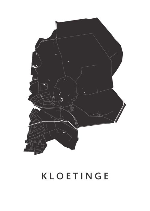 Kloetinge Stadskaart Poster Kopen
