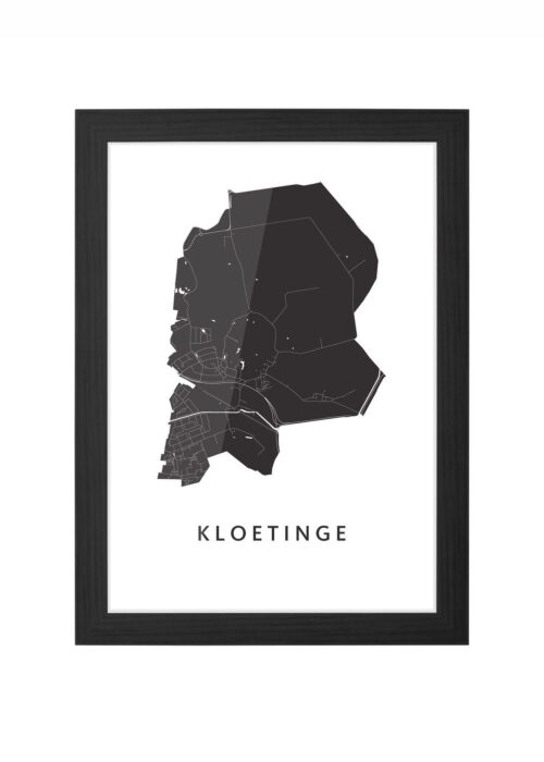 Kloetinge Ingelijst in Zwart lijst Kopen | Kunst in Kaart