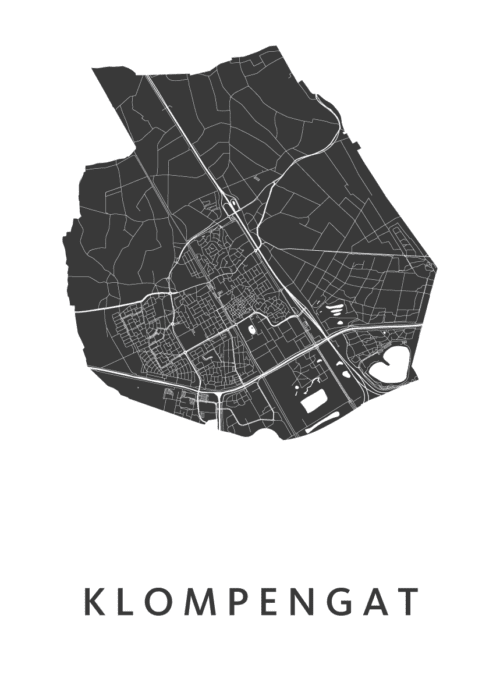 Klompengat Carnaval Stadskaart Poster Kopen