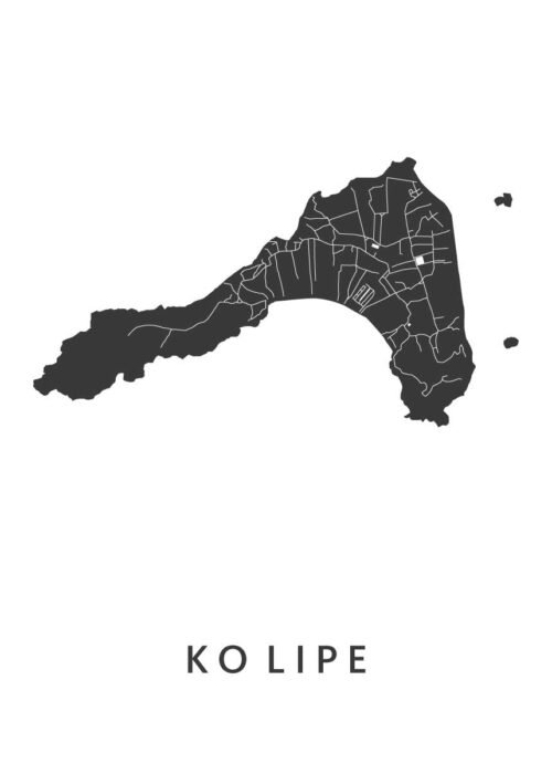 KoLipeeilandkaart Wit