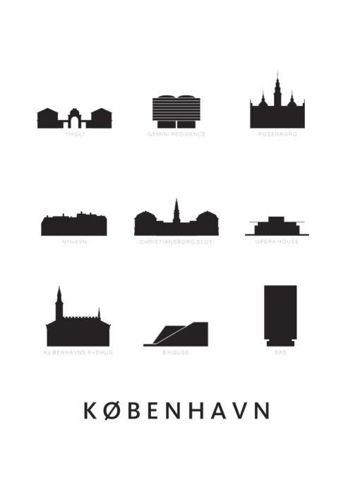 København Architectonisch Kunstwerk Wit