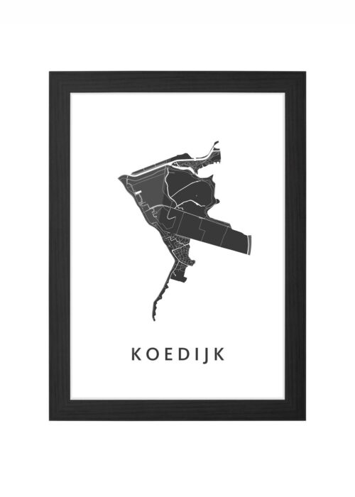 Koedijk Ingelijst in Zwart lijst Kopen | Kunst in Kaart