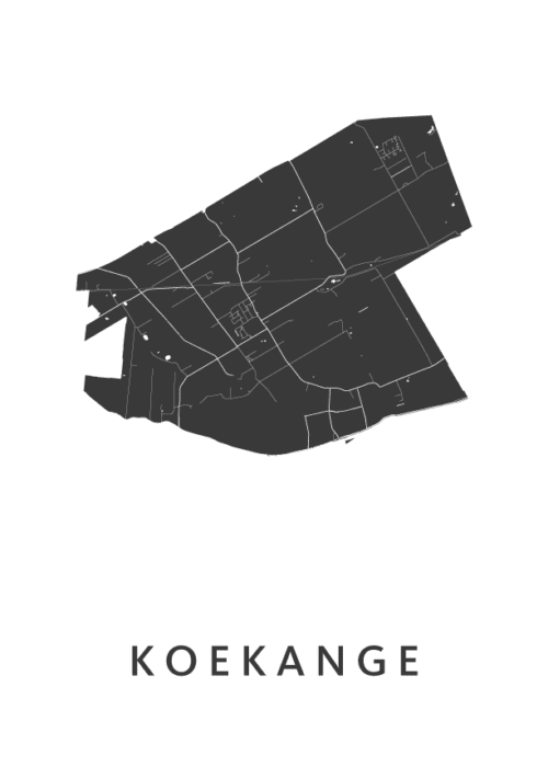 Koekange Stadskaart Poster Kopen