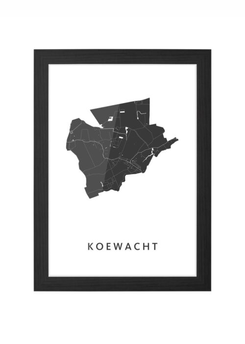 Koewacht Ingelijst in Zwart lijst Kopen | Kunst in Kaart