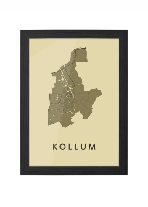 Kollum GoldenRod Ingelijst in Zwart lijst Kopen | Kunst in Kaart
