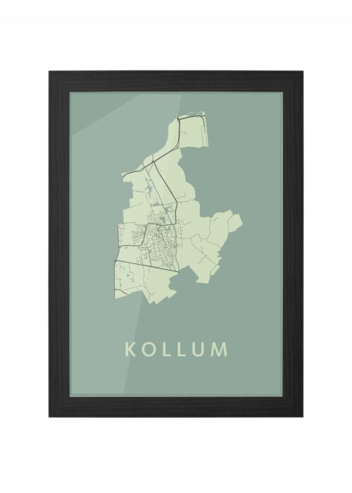 Kollum Olive Ingelijst in Zwart lijst Kopen | Kunst in Kaart