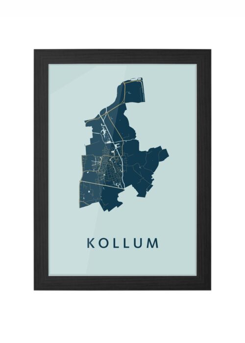 Kollum Prussian Ingelijst in Zwart lijst Kopen | Kunst in Kaart