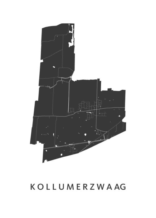 Kollumerzwaag Stadskaart Poster Kopen