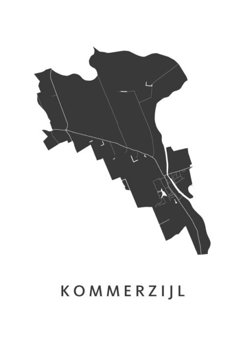 Kommerzijl Stadskaart Poster Kopen