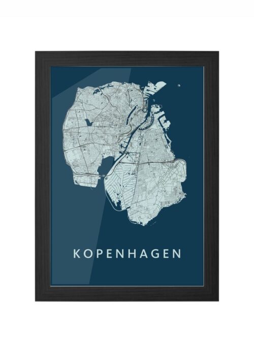 Kopenhagen Navy Ingelijst in Zwart lijst Kopen | Kunst in Kaart