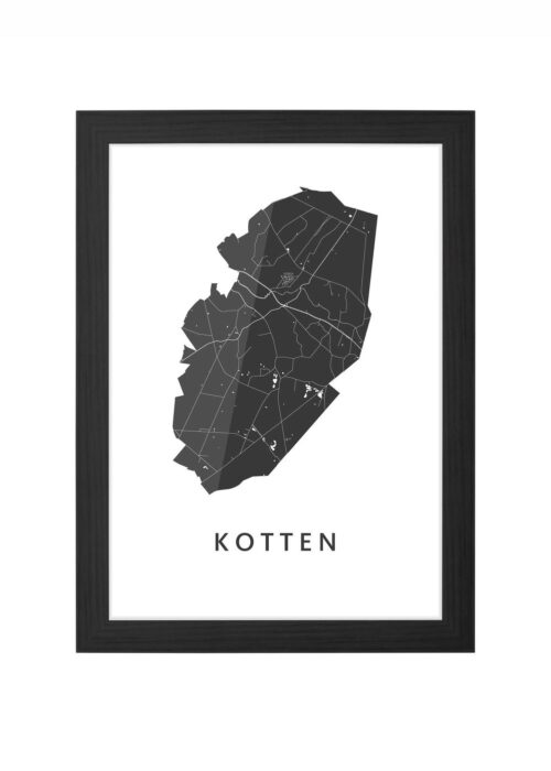 Kotten Ingelijst in Zwart lijst Kopen | Kunst in Kaart