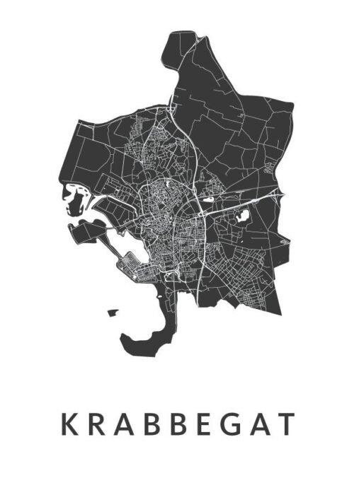 Krabbegat Carnaval Stadskaart Poster Kopen