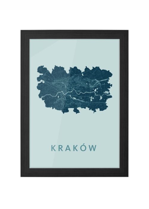 Kraków Mint Ingelijst in Zwart lijst Kopen | Kunst in Kaart