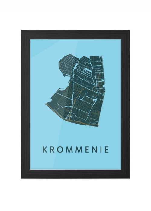 Krommenie Azure Ingelijst in Zwart lijst Kopen | Kunst in Kaart