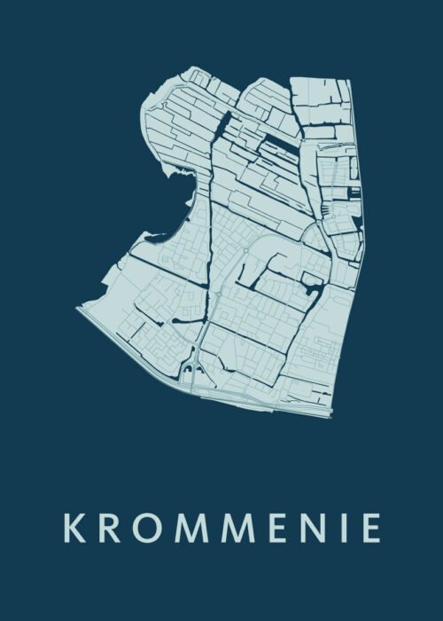 Krommenie Feldgrau Stadskaart Poster Kopen