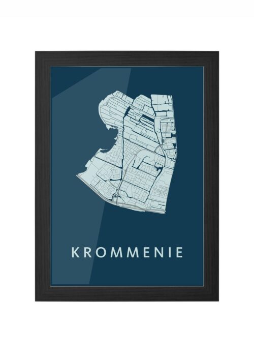 Krommenie Navy Ingelijst in Zwart lijst Kopen | Kunst in Kaart