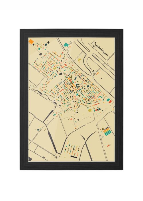 Kruiningen Ingelijst in Zwart lijst Kopen | Kunst in Kaart