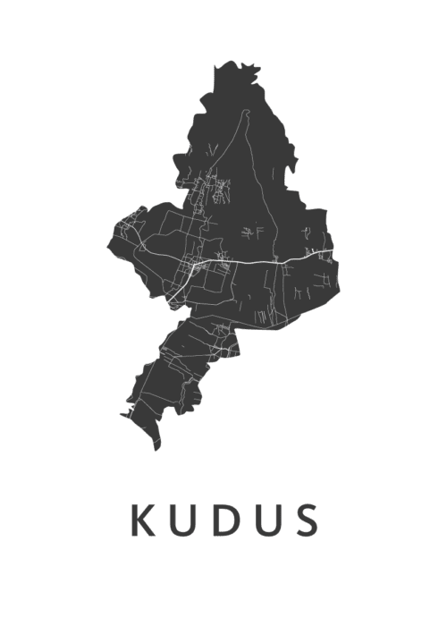 Kudus Stadskaart Poster Kopen