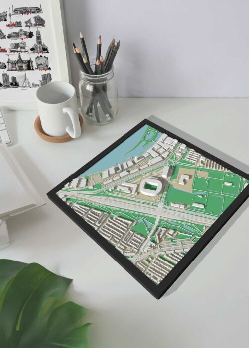 3D Stadskaart - Rotterdam - De Kuip