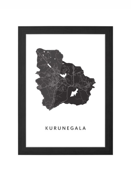 Kurunegala Ingelijst in Zwart lijst Kopen | Kunst in Kaart