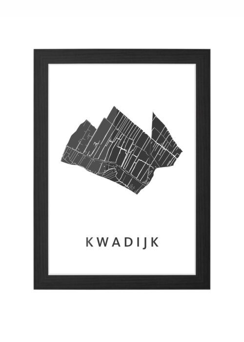 Kwadijk Ingelijst in Zwart lijst Kopen | Kunst in Kaart